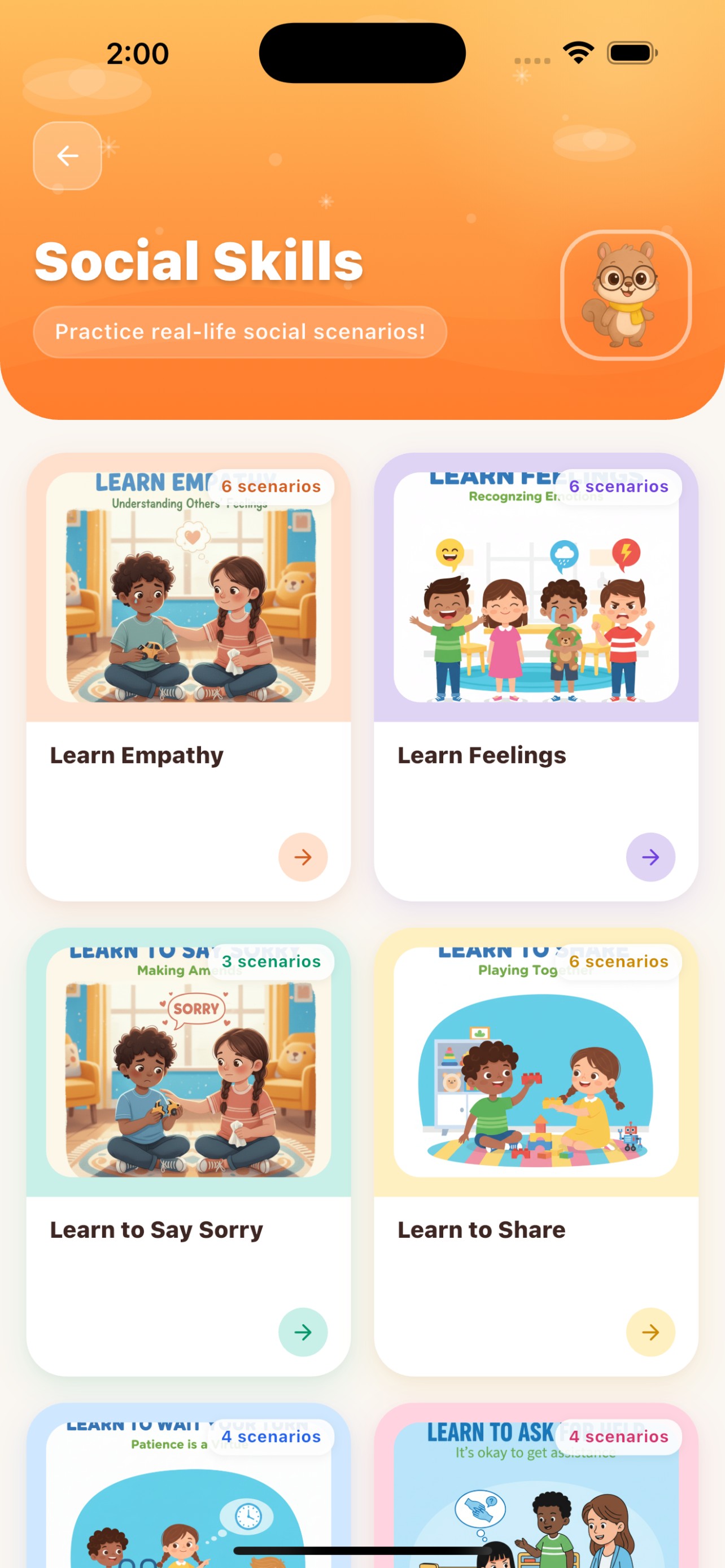 Social Skills Scenarios