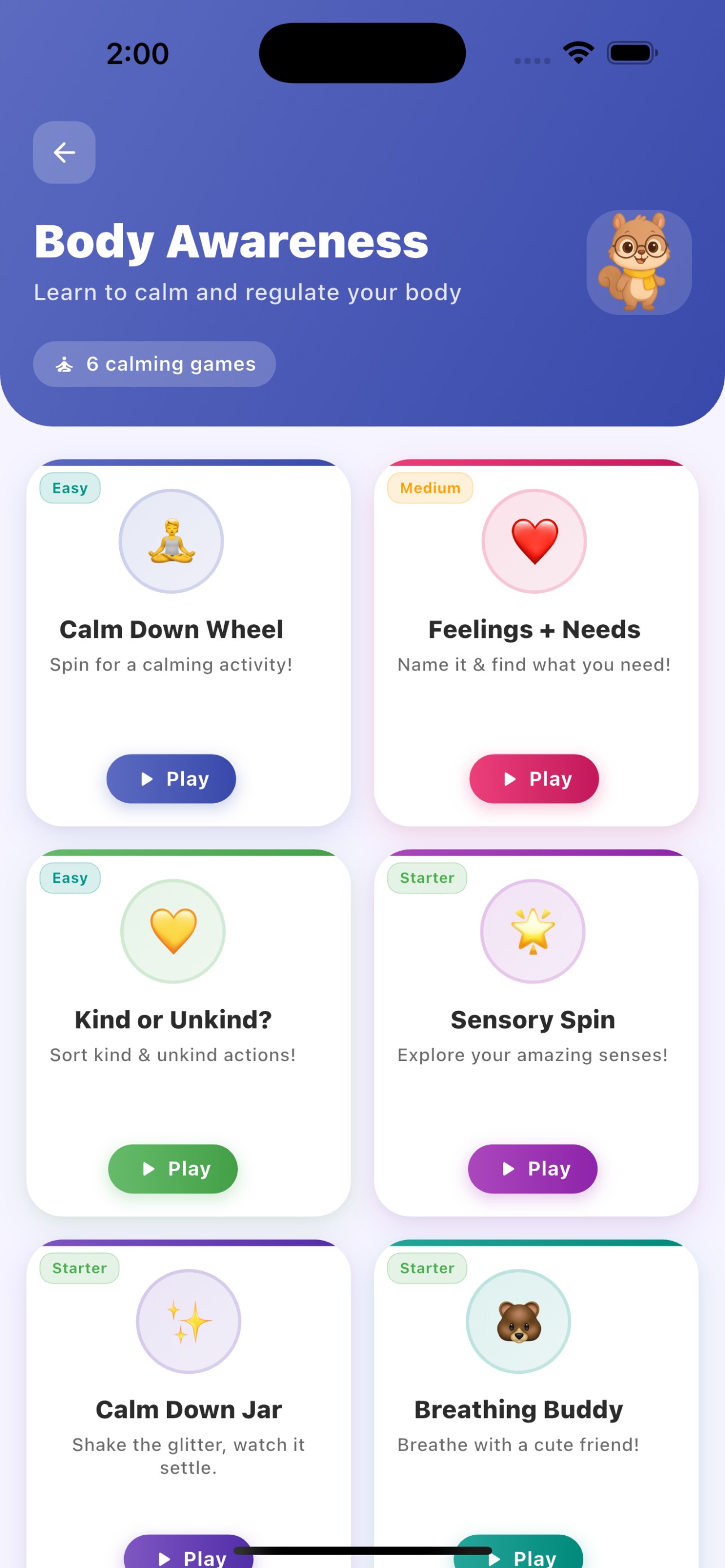 Body Awareness Games